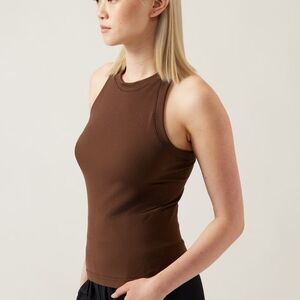 Athleta Renew Racerback Tank Brown